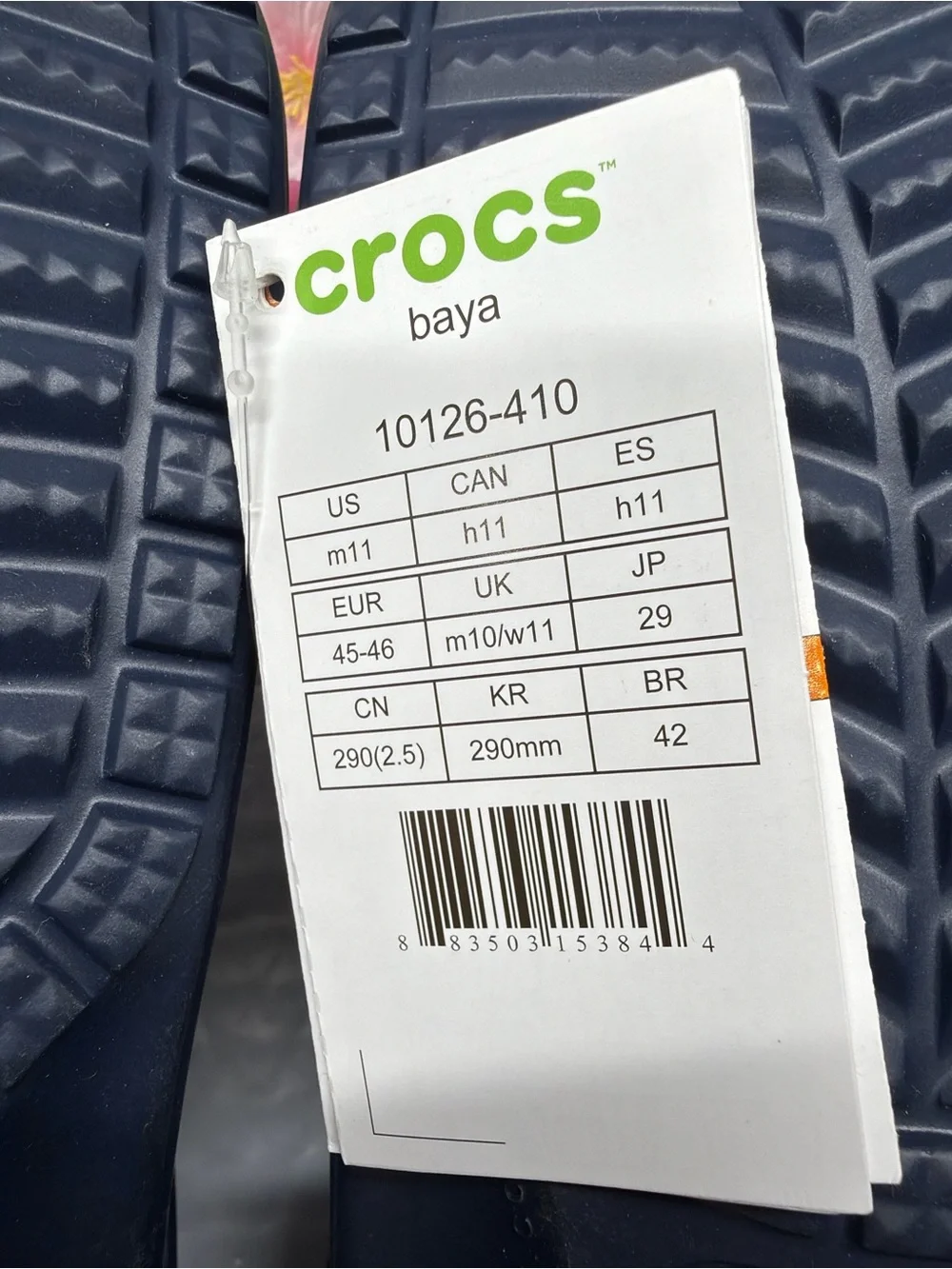 NWT Crocs Baya Navy Blue Men’s Size 11